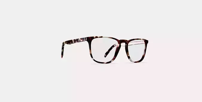 Vaughan Eyeglasses in Burnt Lemon Tortoise