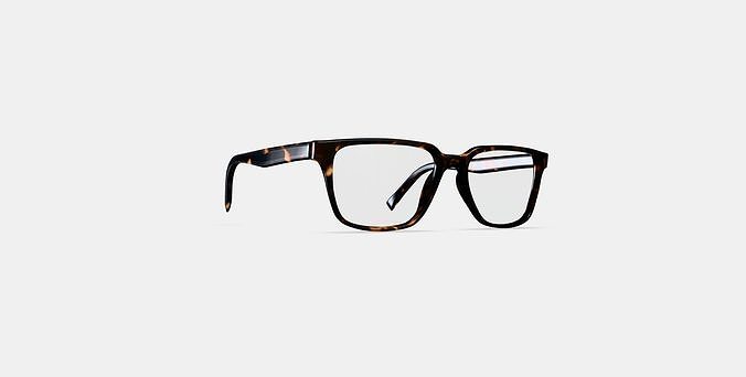 Gilbert Eyeglasses in Whiskey Tortoise 3D model