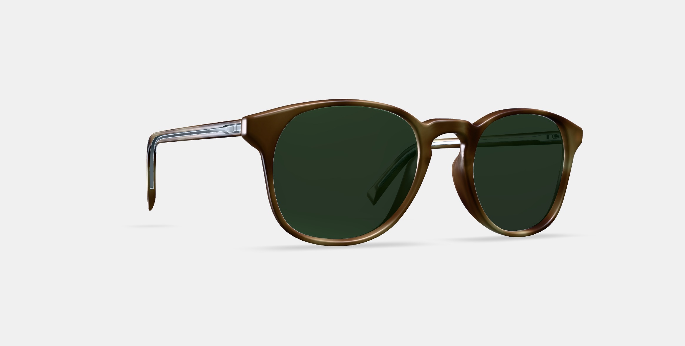 Downing Sunglasses in English Oak Matte 3D model_9