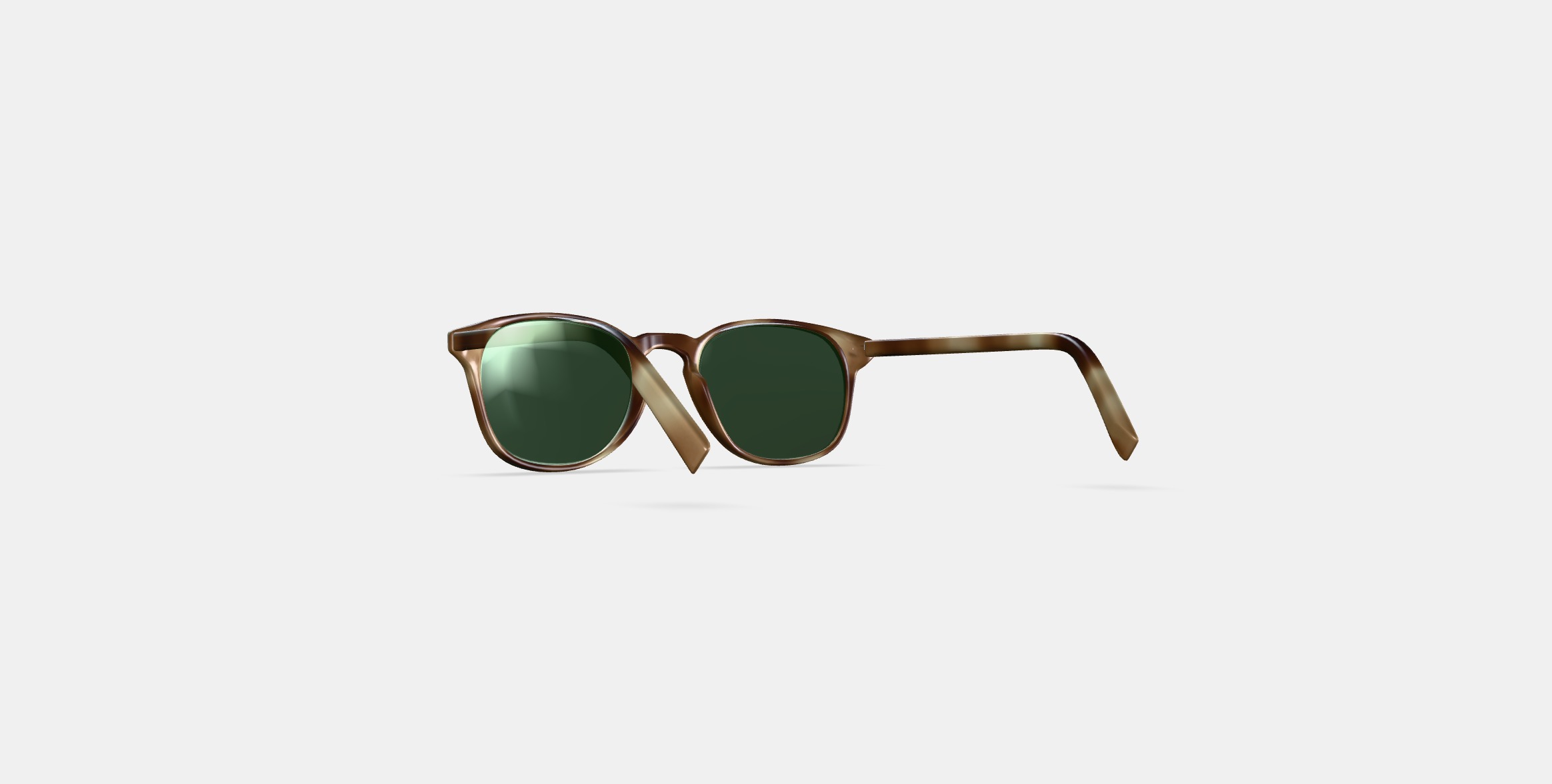 Downing Sunglasses in English Oak Matte 3D model_16