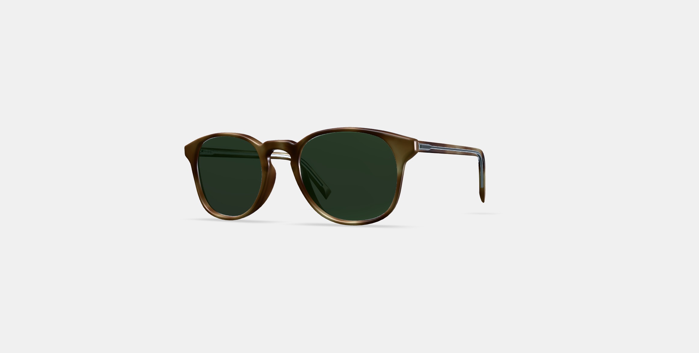 Downing Sunglasses in English Oak Matte 3D model_12