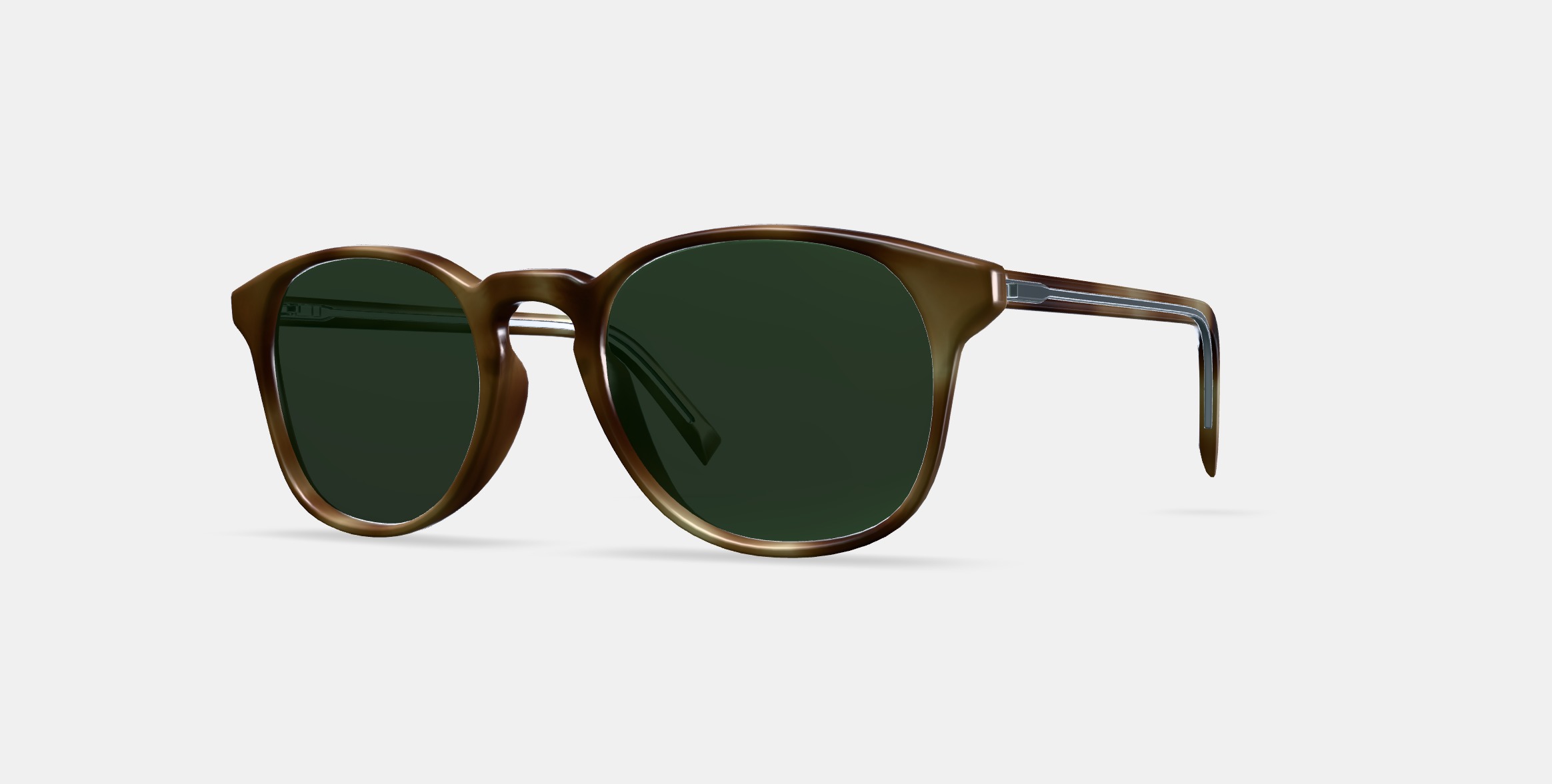 Downing Sunglasses in English Oak Matte 3D model_13