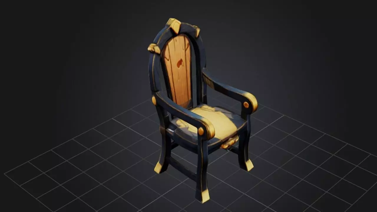 Throne of Banished Kings Chair 3D model_0