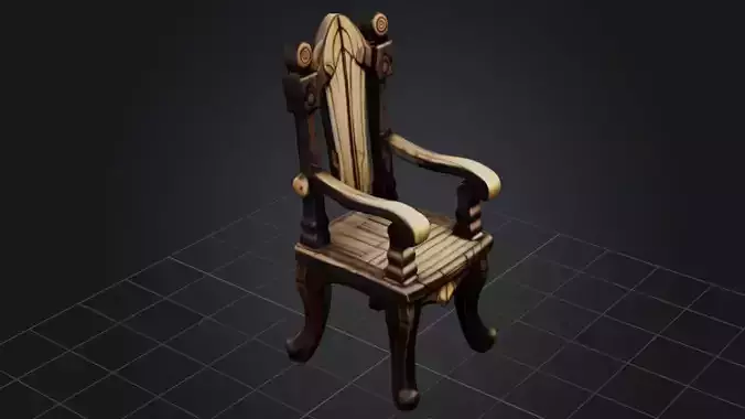 Rustic Wooden Throne