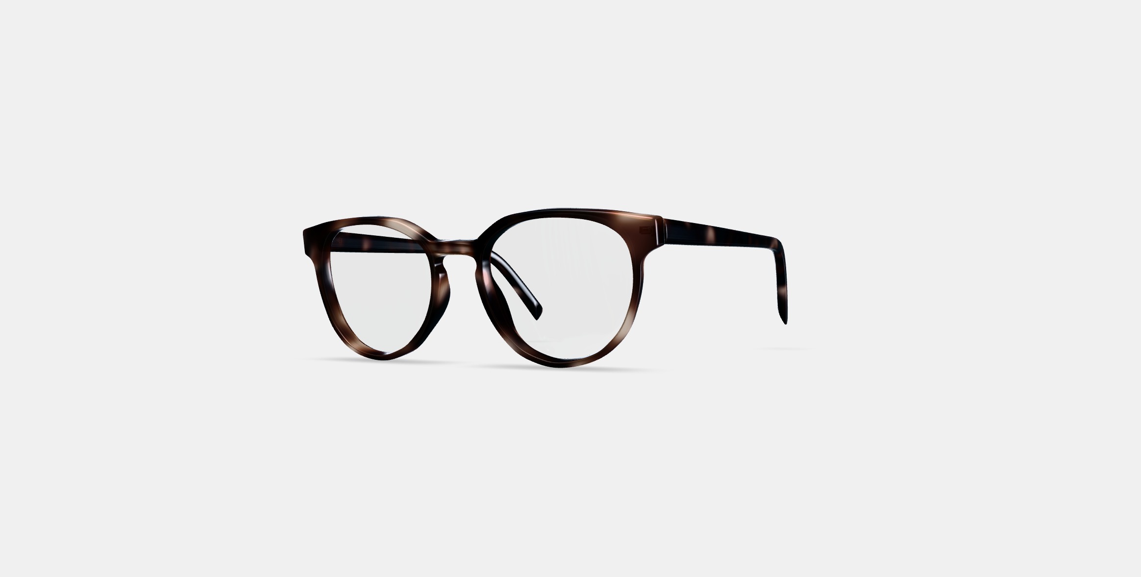 Wright Eyeglasses in Cognac Tortoise 3D model_12
