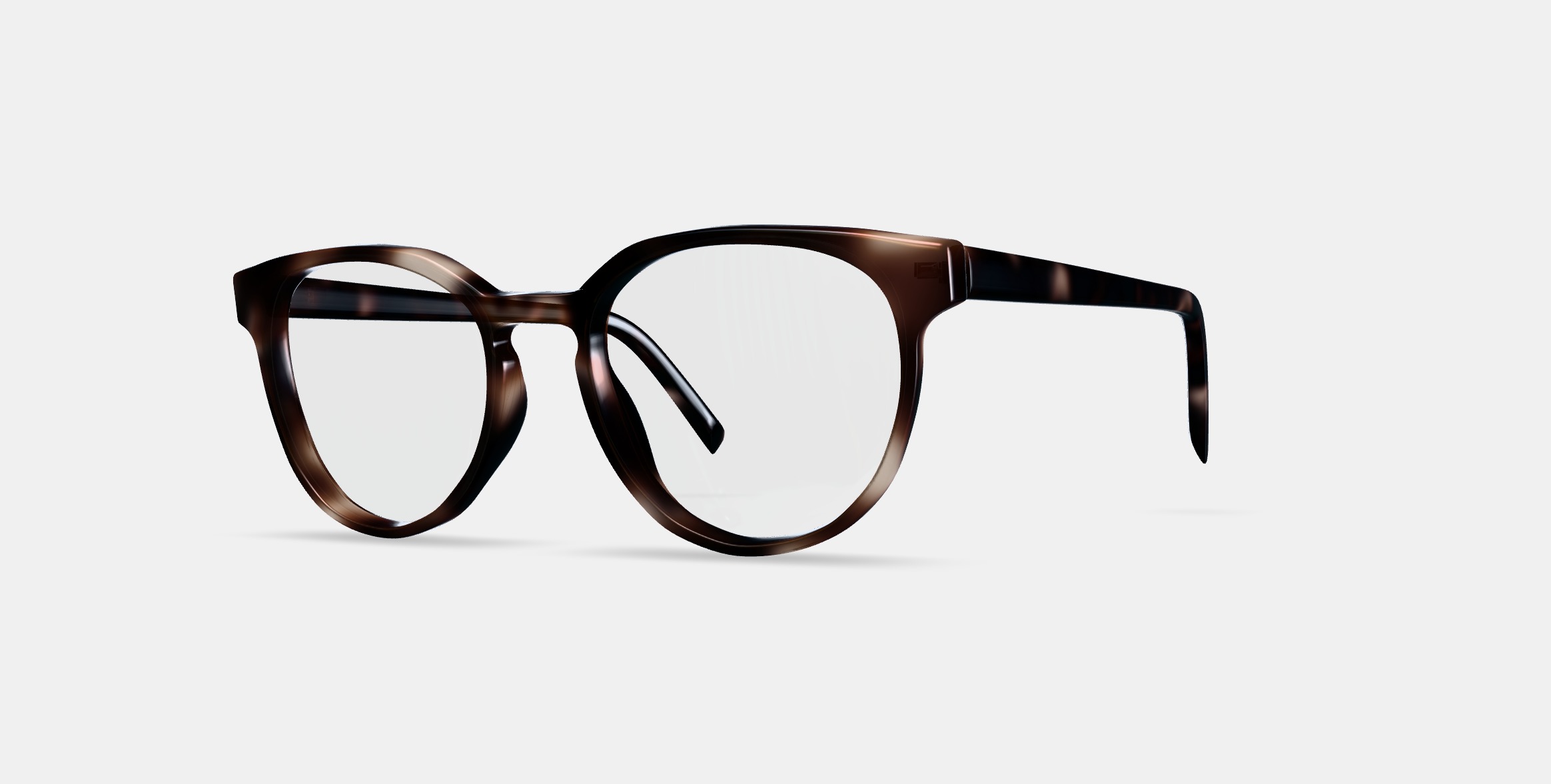 Wright Eyeglasses in Cognac Tortoise 3D model_13