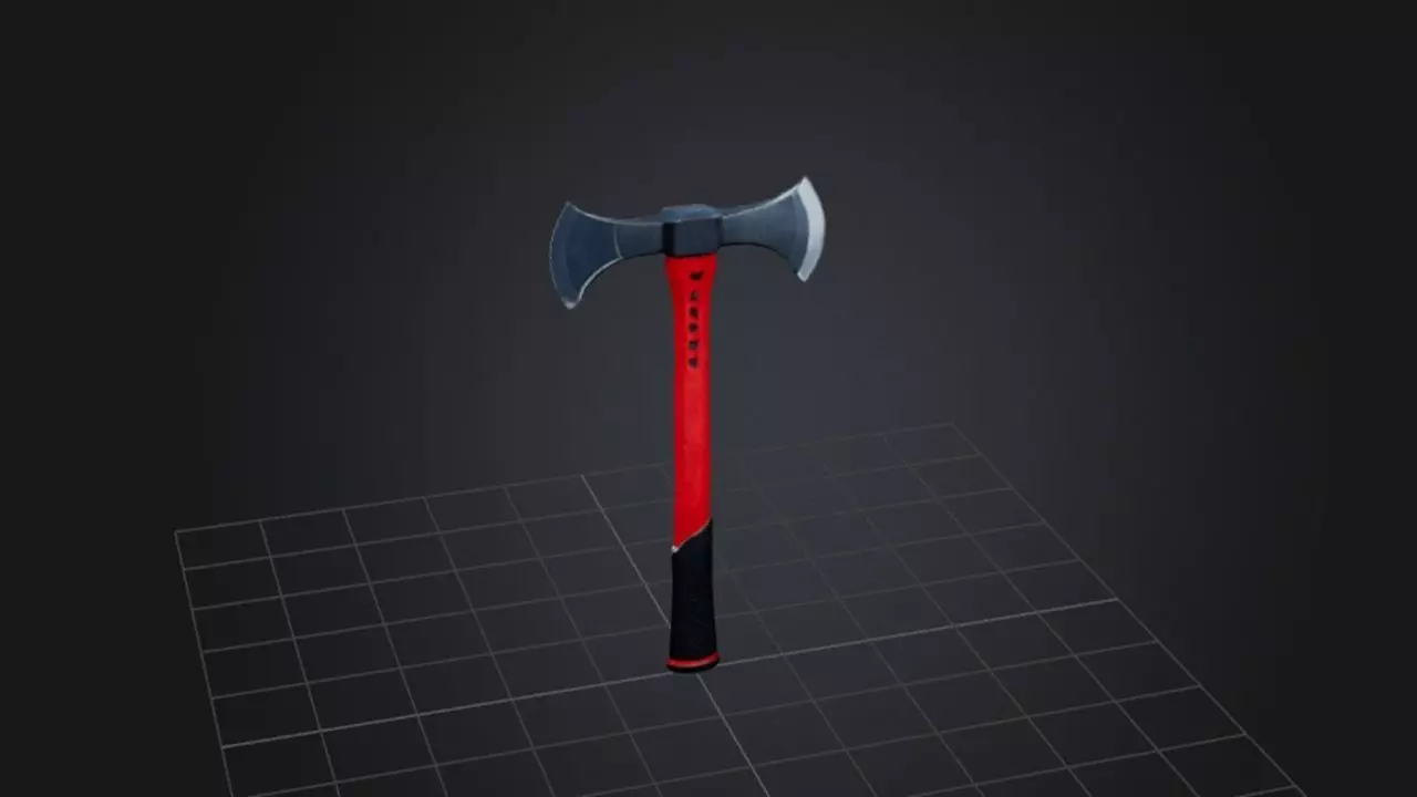 Battle axe   3D Game Ready Model 3D model_0