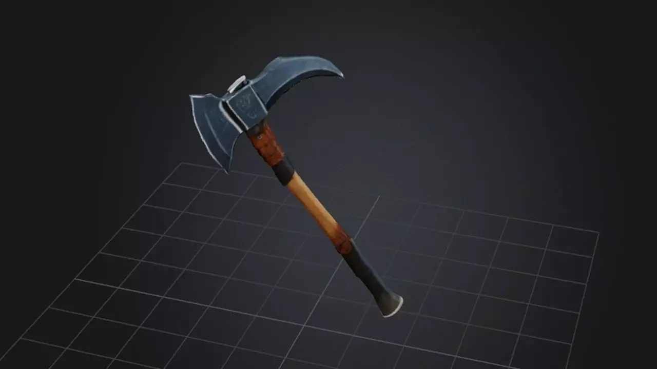 Battle Axe 3D model_0
