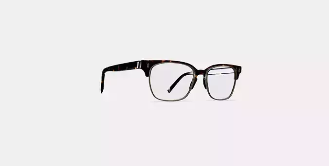 Ames Eyeglasses in Whiskey Tortoise with Riesling