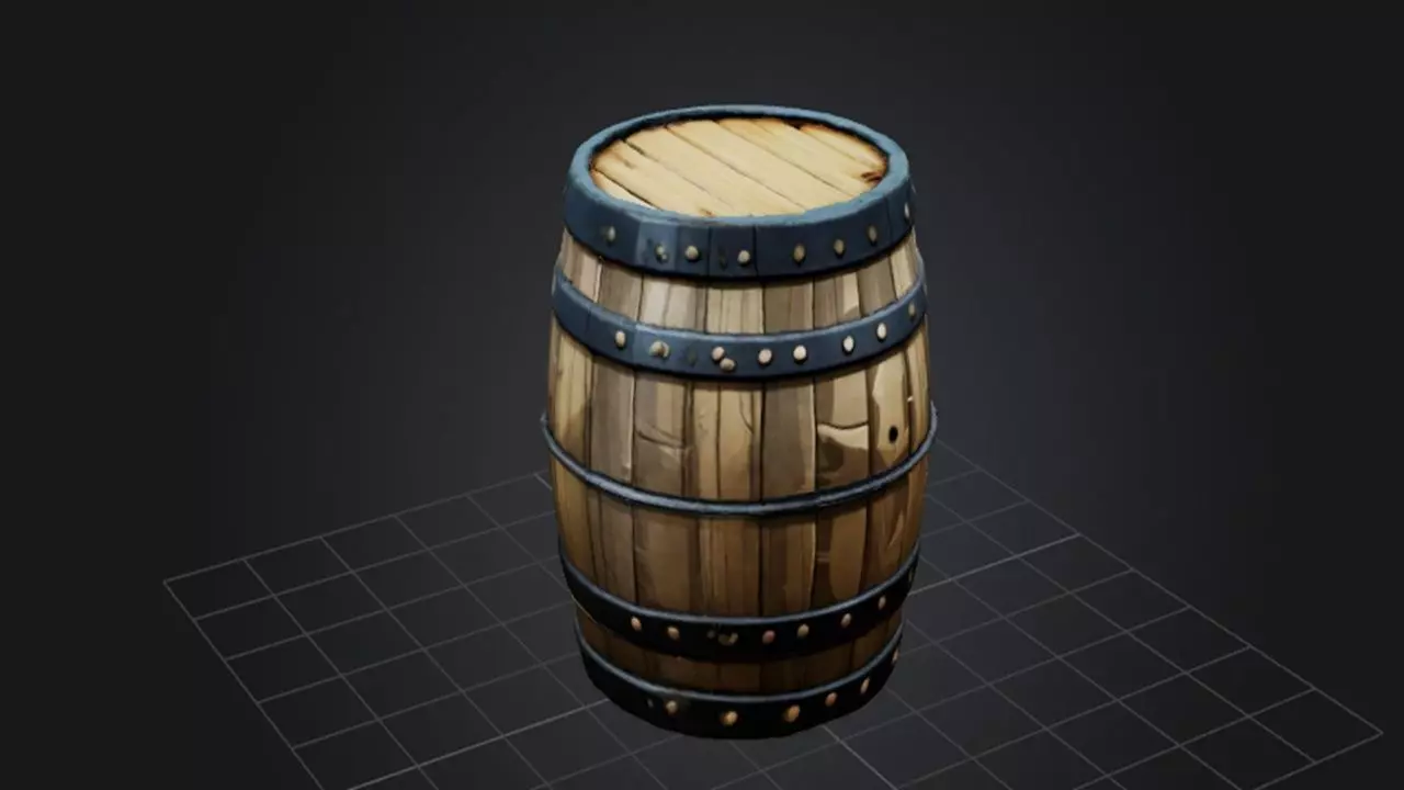 Barrel of Adventure 3D model_0
