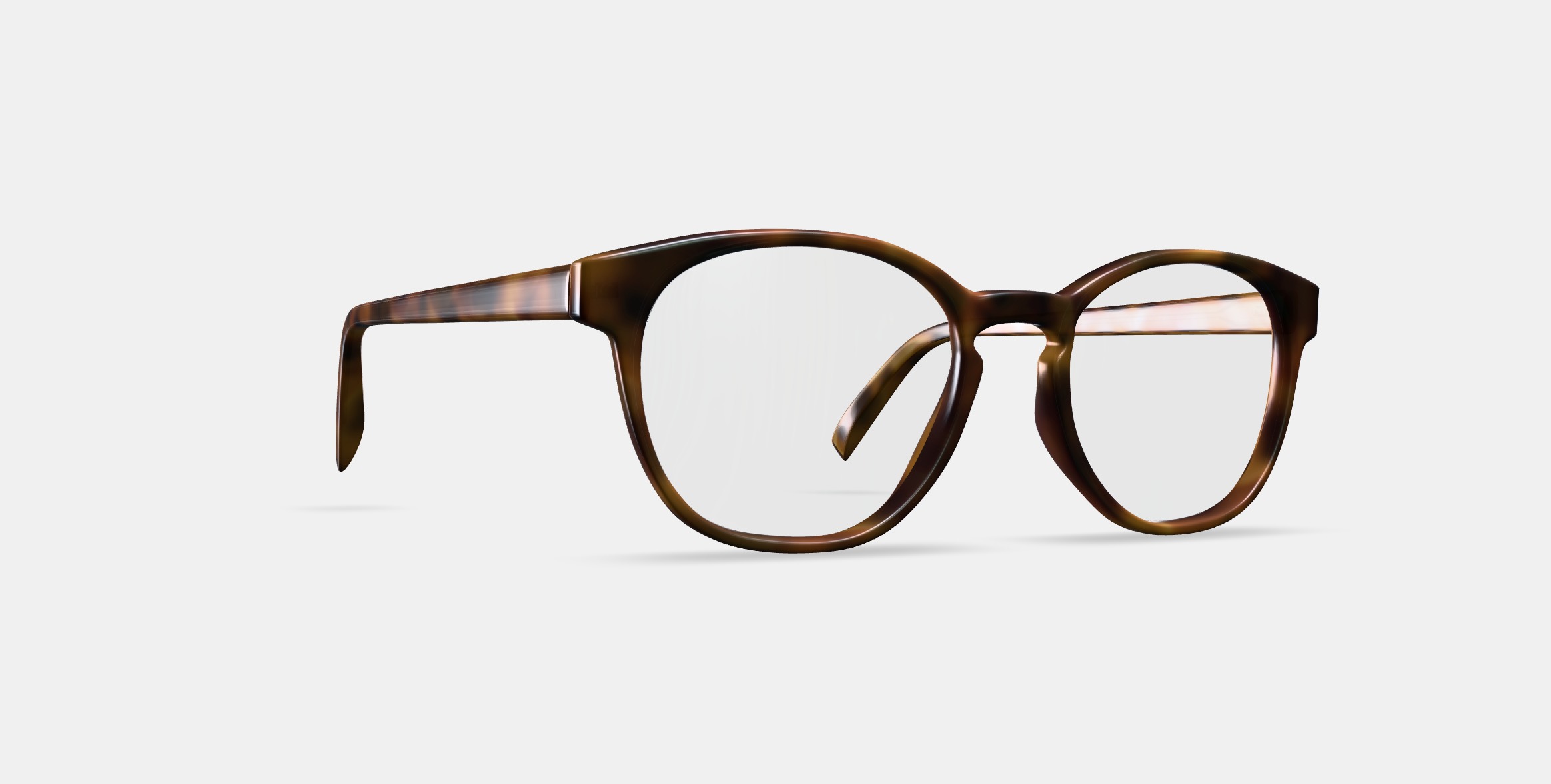 Abner Eyeglasses in Woodgrain Tortoise 3D model_9