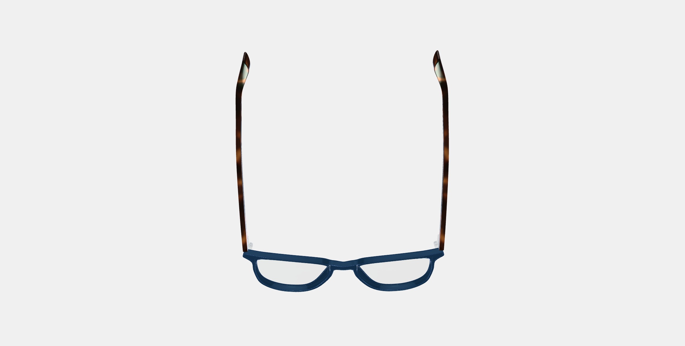 Dawson Eyeglasses in Azure Crystal with Oak Barrel 3D model_6