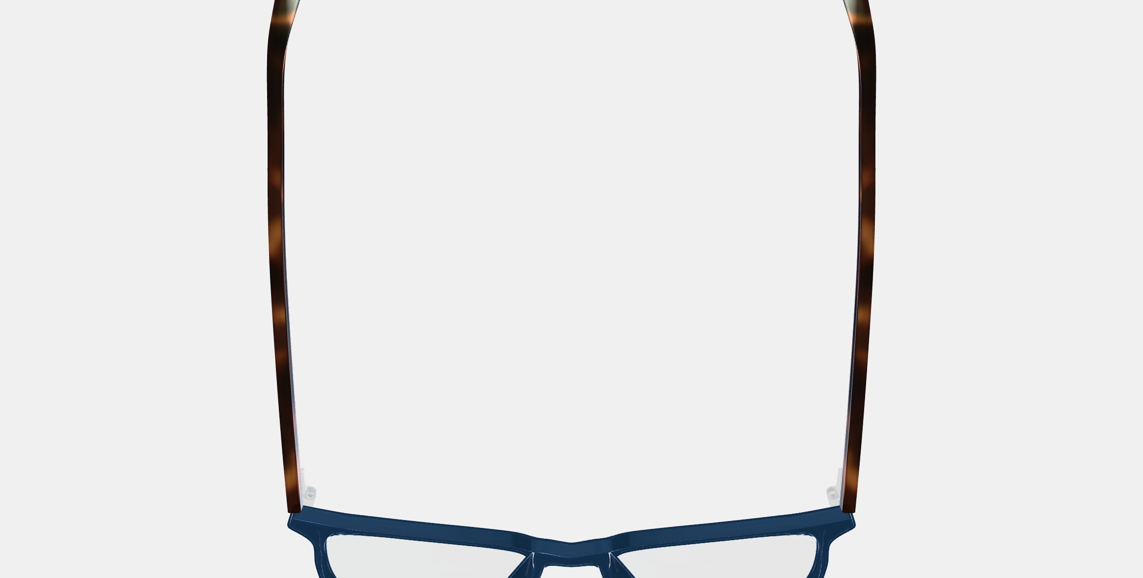 Dawson Eyeglasses in Azure Crystal with Oak Barrel 3D model_8