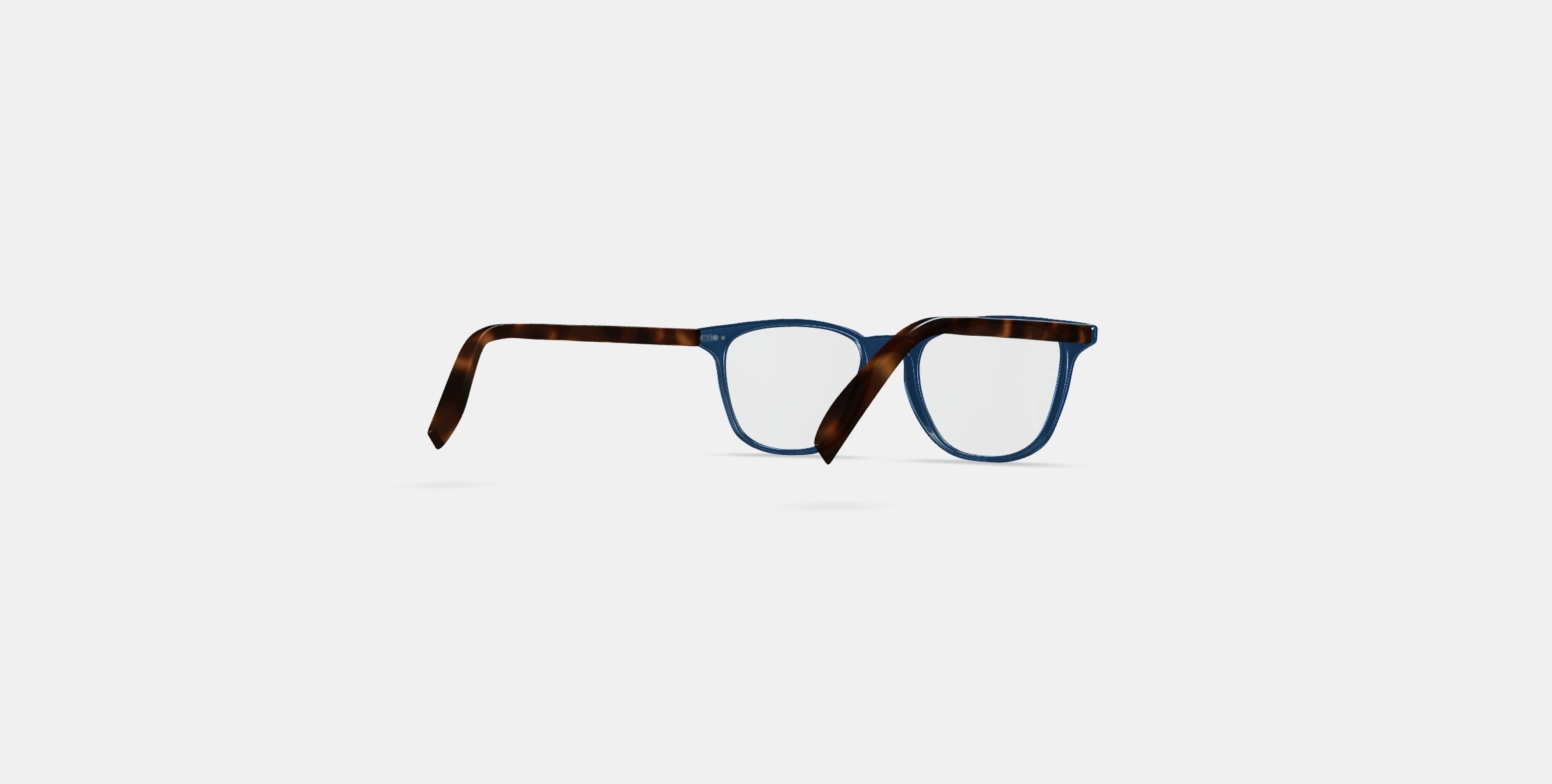Dawson Eyeglasses in Azure Crystal with Oak Barrel 3D model_5