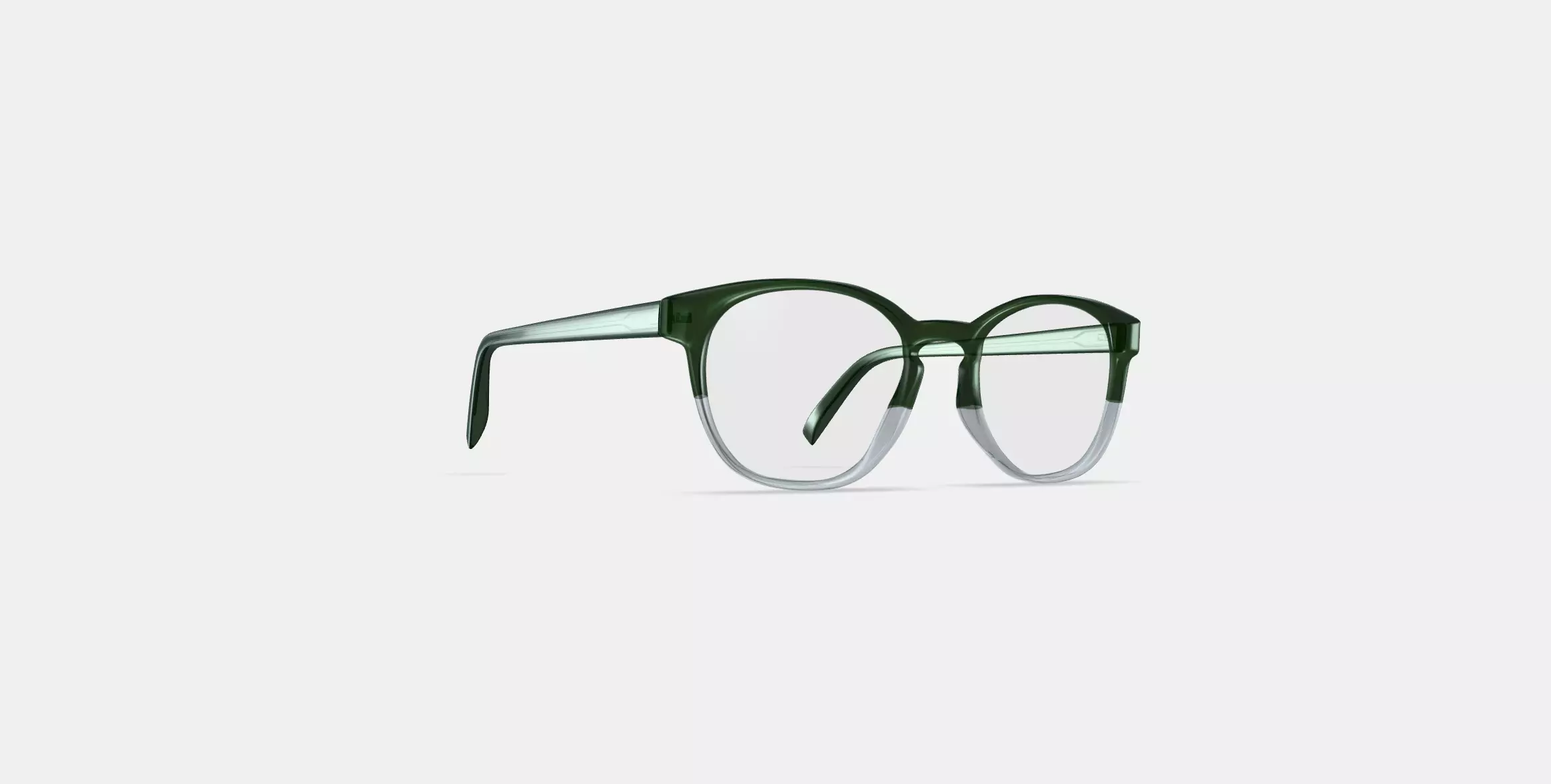 Abner Eyeglasses in Rosemary Crystal Fade 3D model
