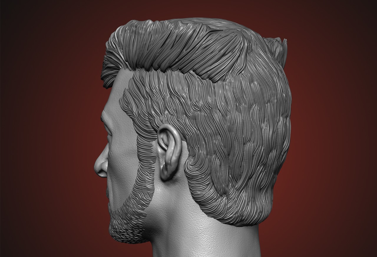 Hugh Jackman - Wolverine Head  - Deadpool And Wolverine 3D print model_8