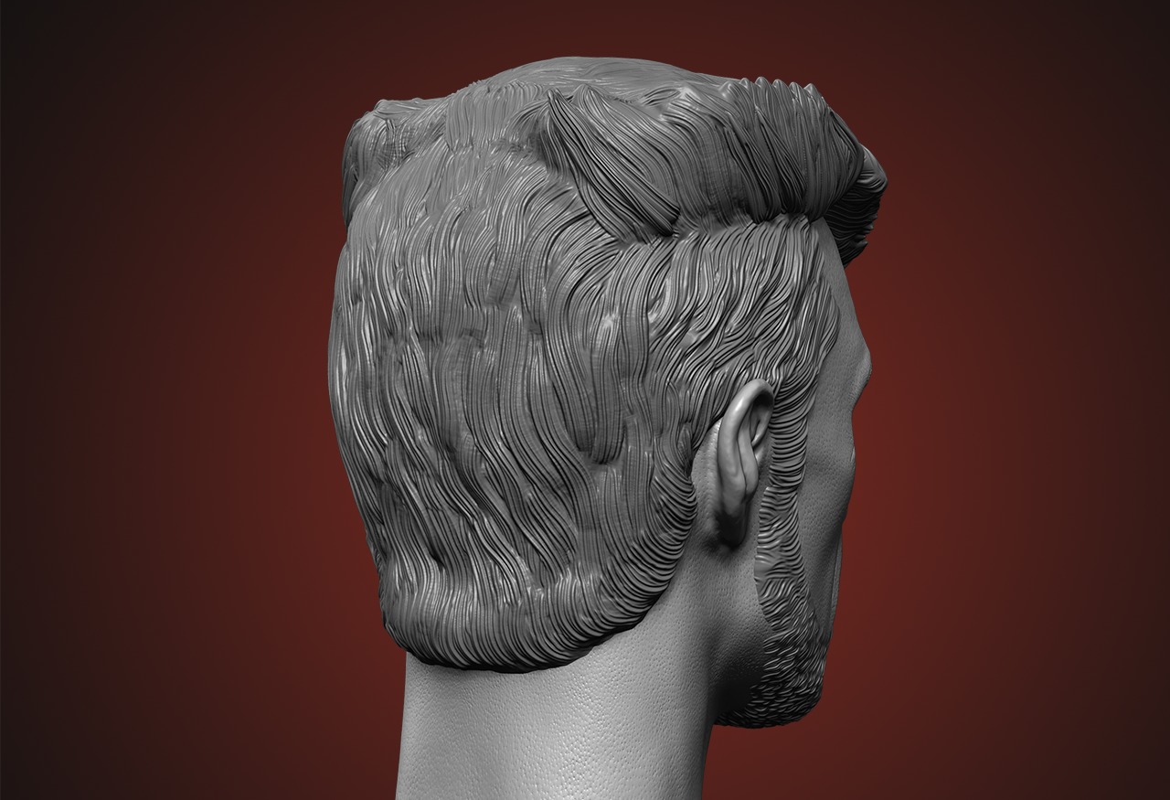 Hugh Jackman - Wolverine Head  - Deadpool And Wolverine 3D print model_7