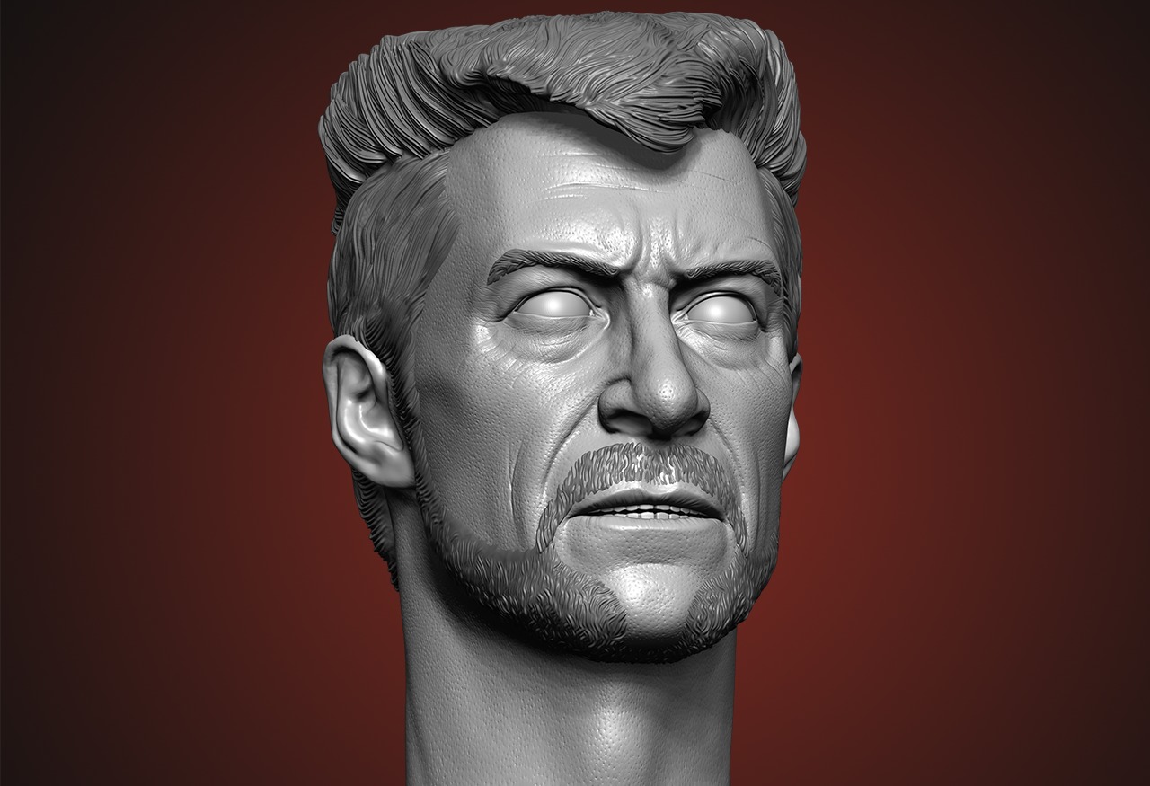 Hugh Jackman - Wolverine Head  - Deadpool And Wolverine 3D print model_3