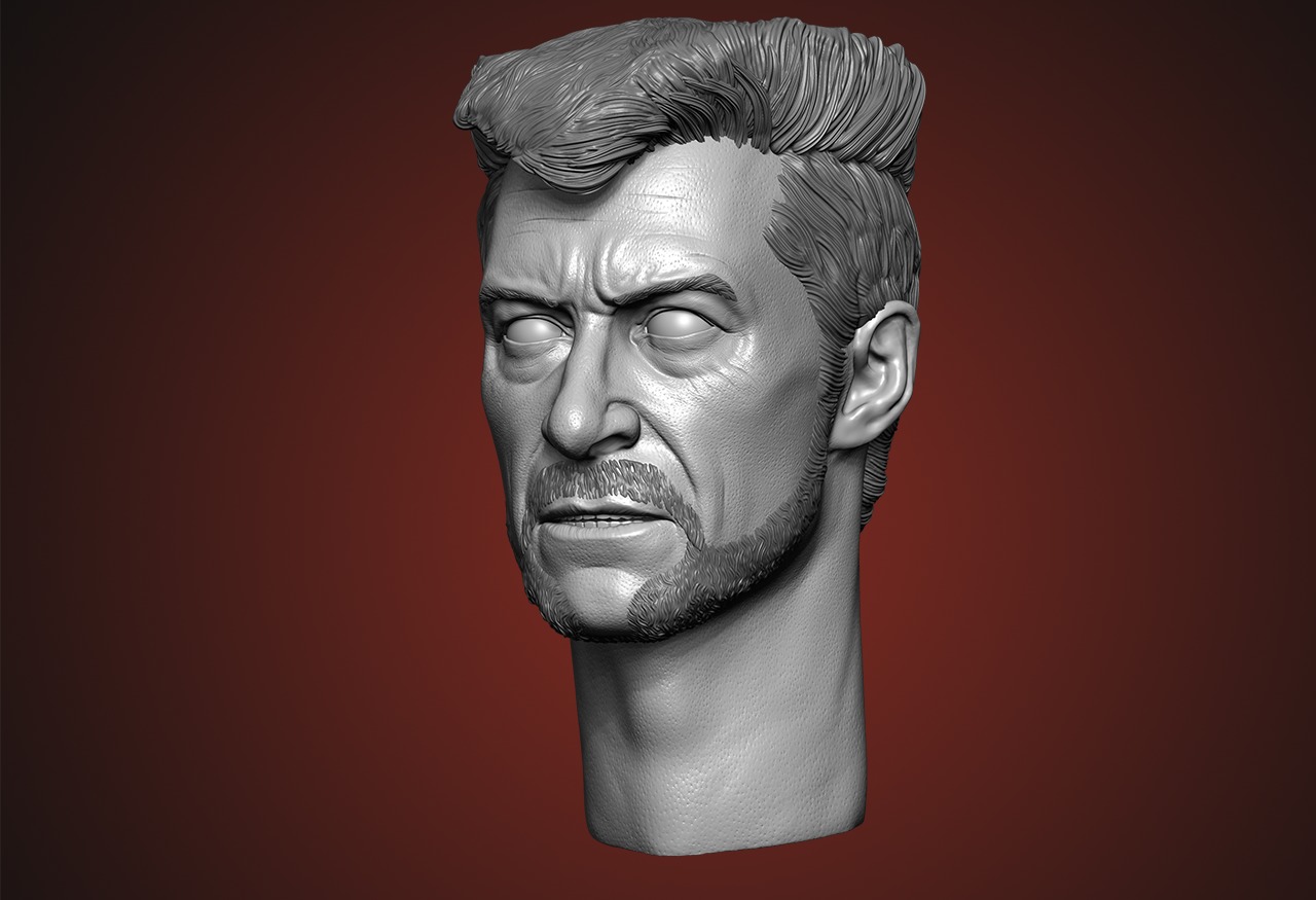 Hugh Jackman - Wolverine Head  - Deadpool And Wolverine 3D print model_4