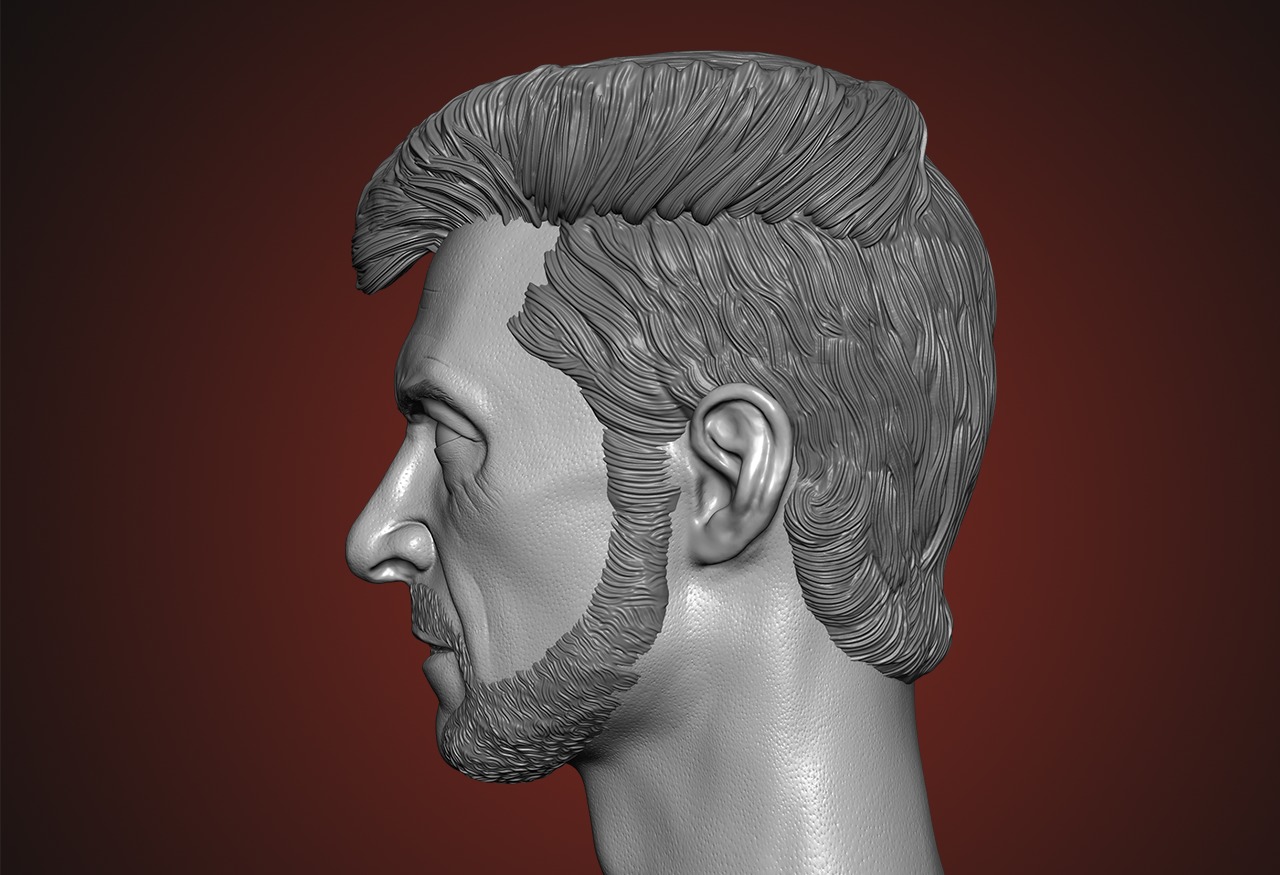Hugh Jackman - Wolverine Head  - Deadpool And Wolverine 3D print model_6