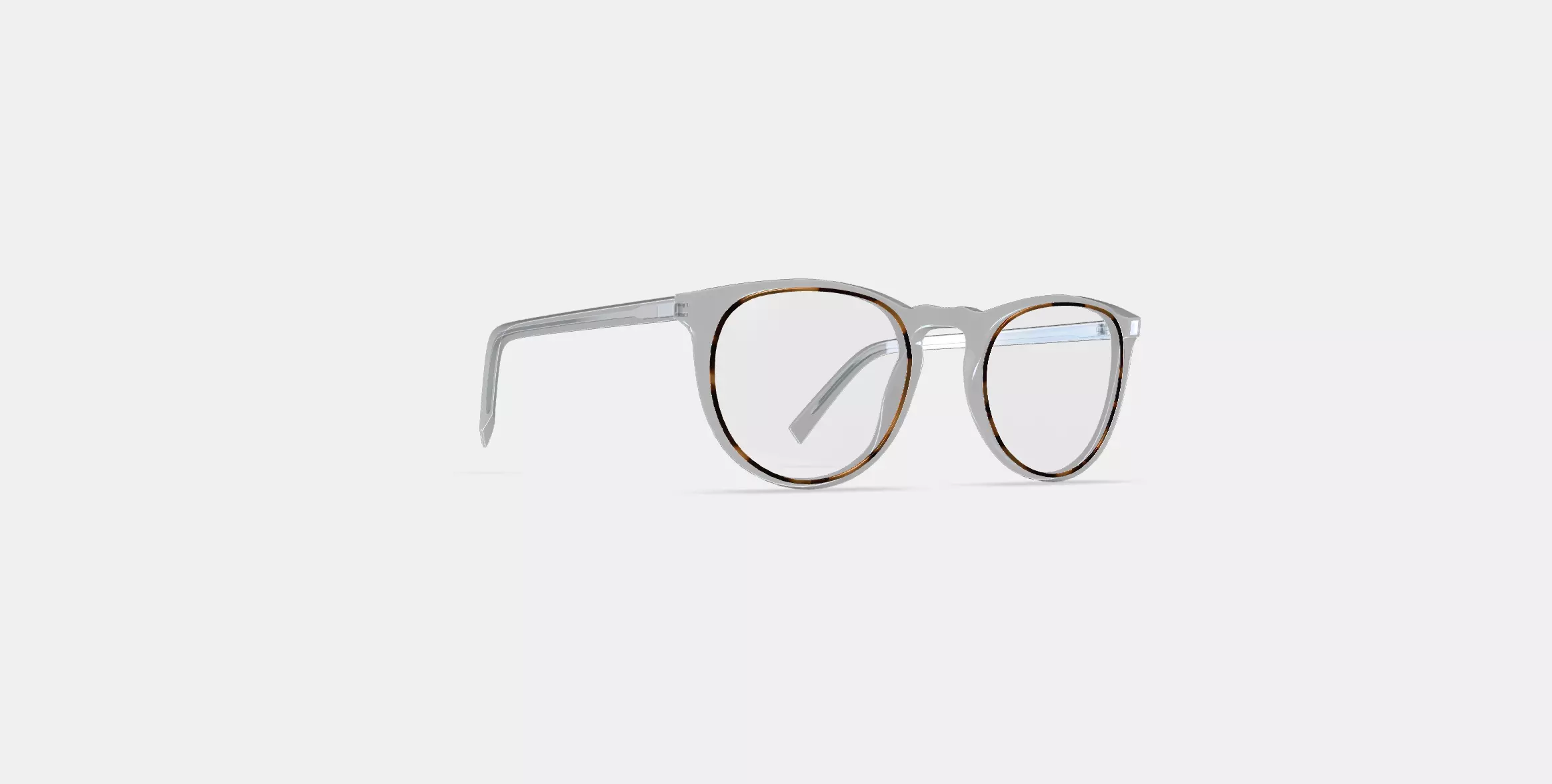Haskell Eyeglasses in Crystal with Maple 3D model_0