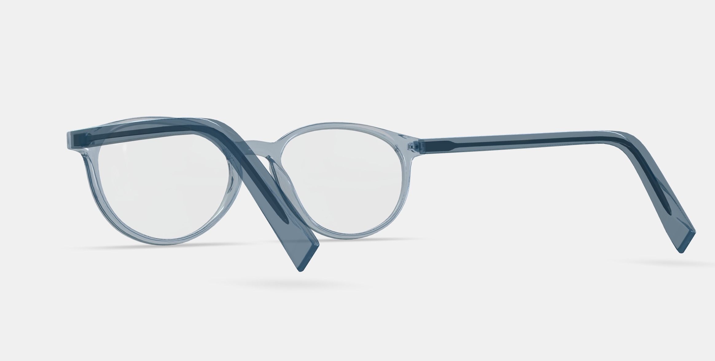 Watts Eyeglasses in Pacific Crystal 3D model_3