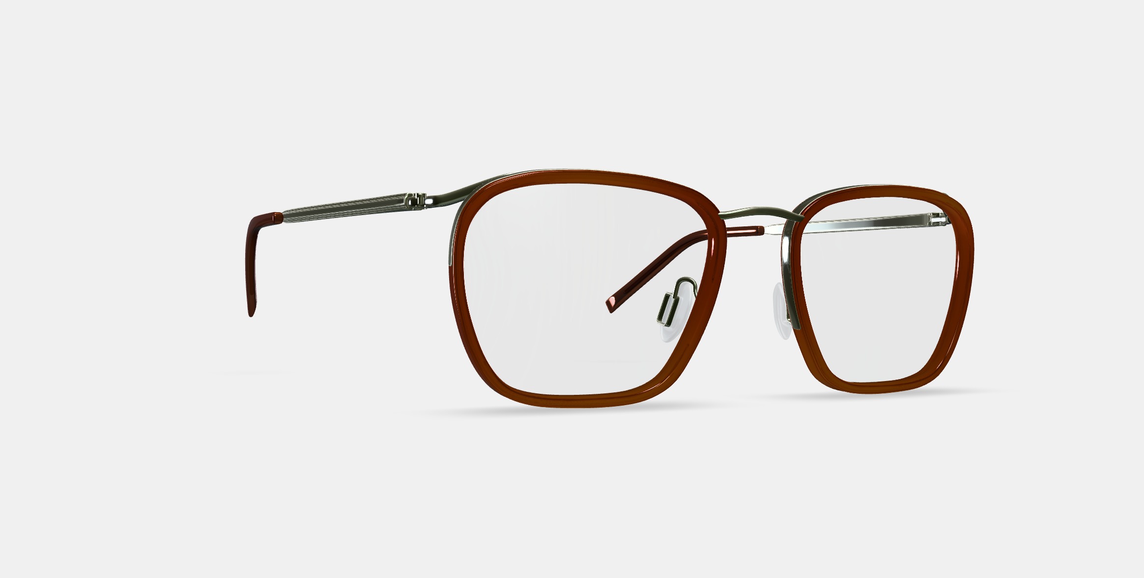 Callen Eyeglasses in Cacao Crystal with Riesling 3D model_9