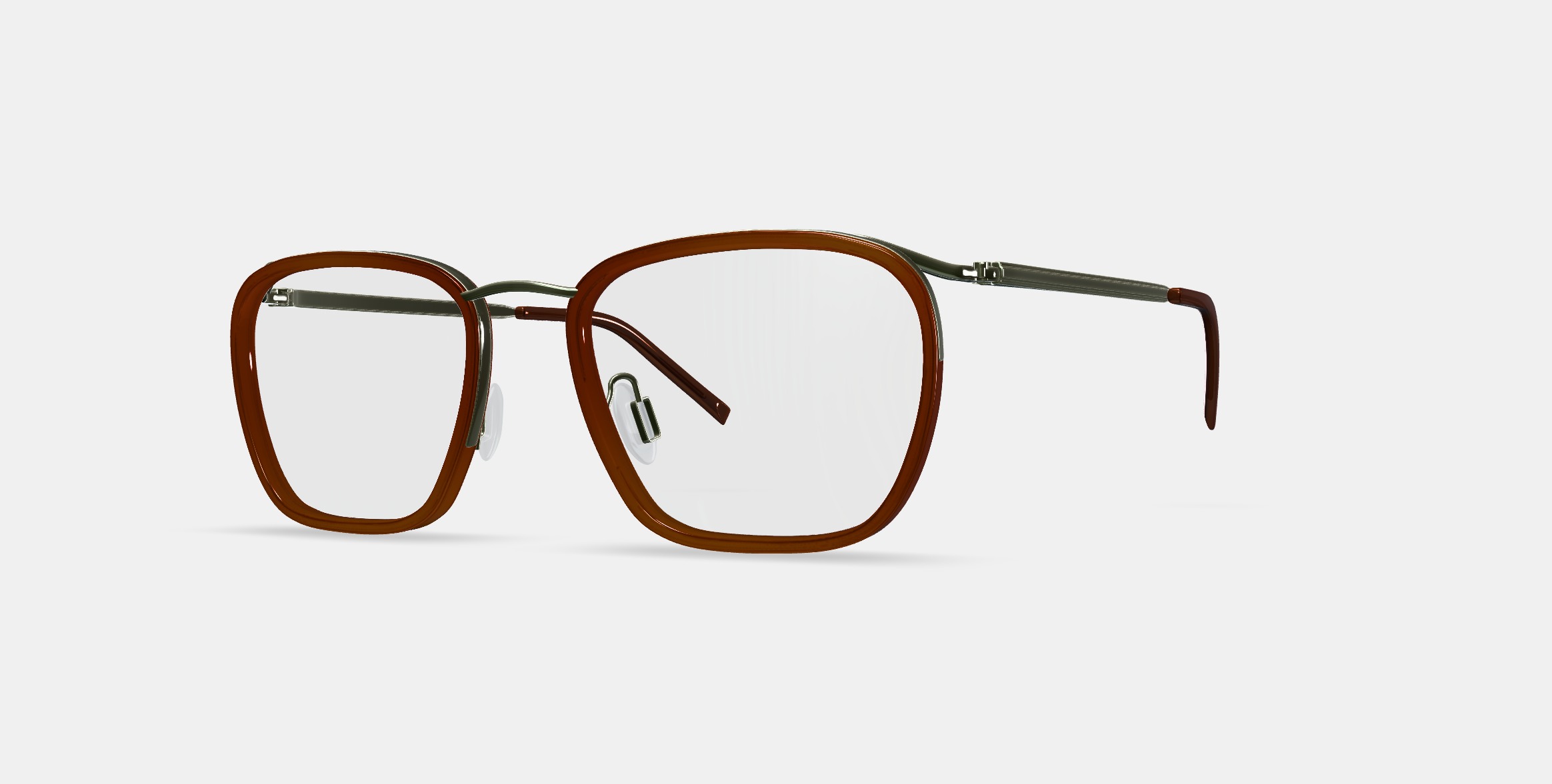 Callen Eyeglasses in Cacao Crystal with Riesling 3D model_13