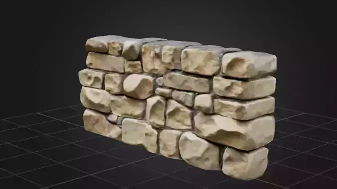 Stone Barrier Wall 