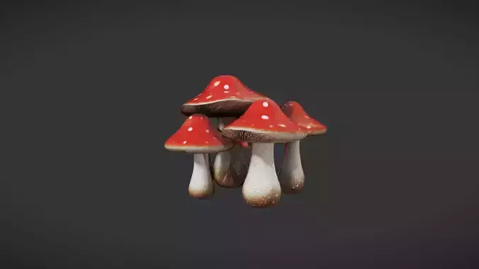 Red Mushroom Cluster