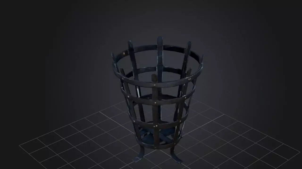 Fire Basket 3D model_0