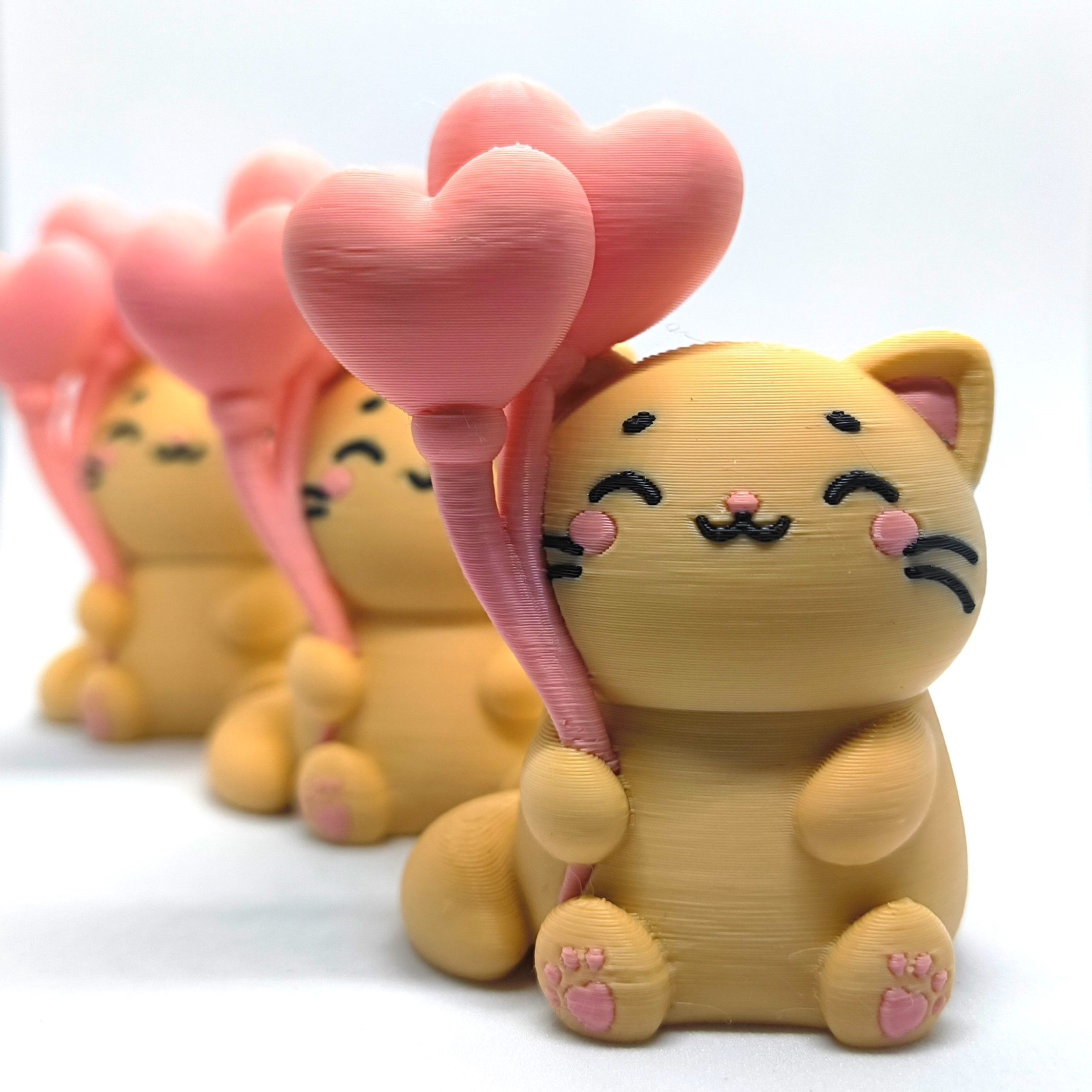 Valentines Special - Kawaii Cat 3D print model_5