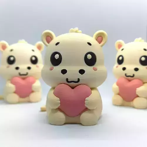 Valentines Special - Kawaii Hippo