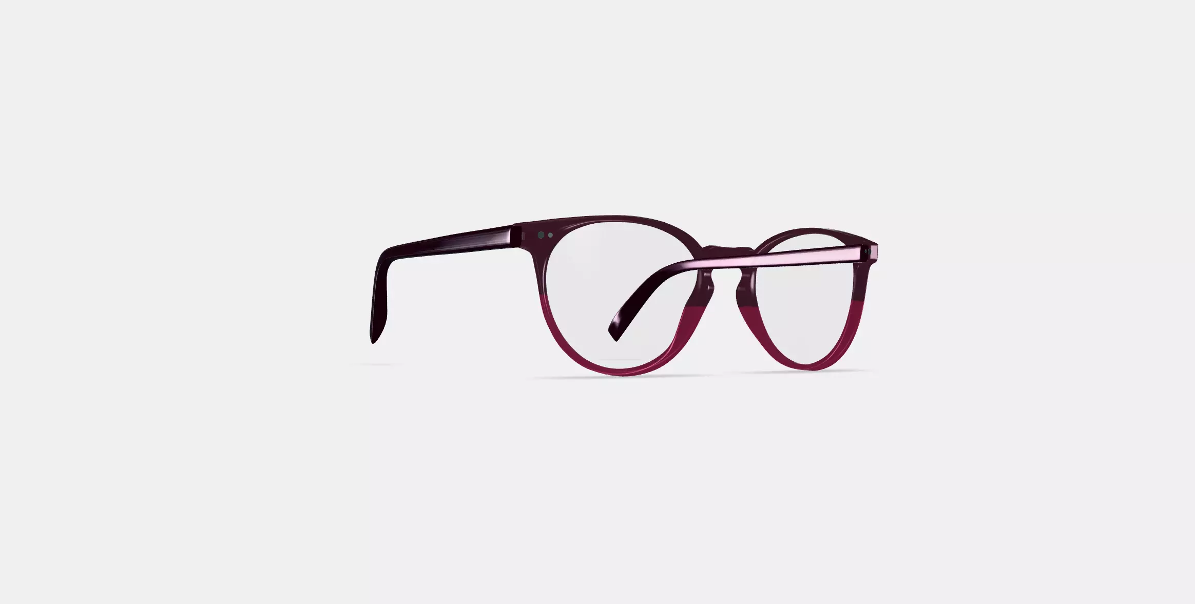 Blakeley Eyeglasses in Oxblood Fade 3D model_0