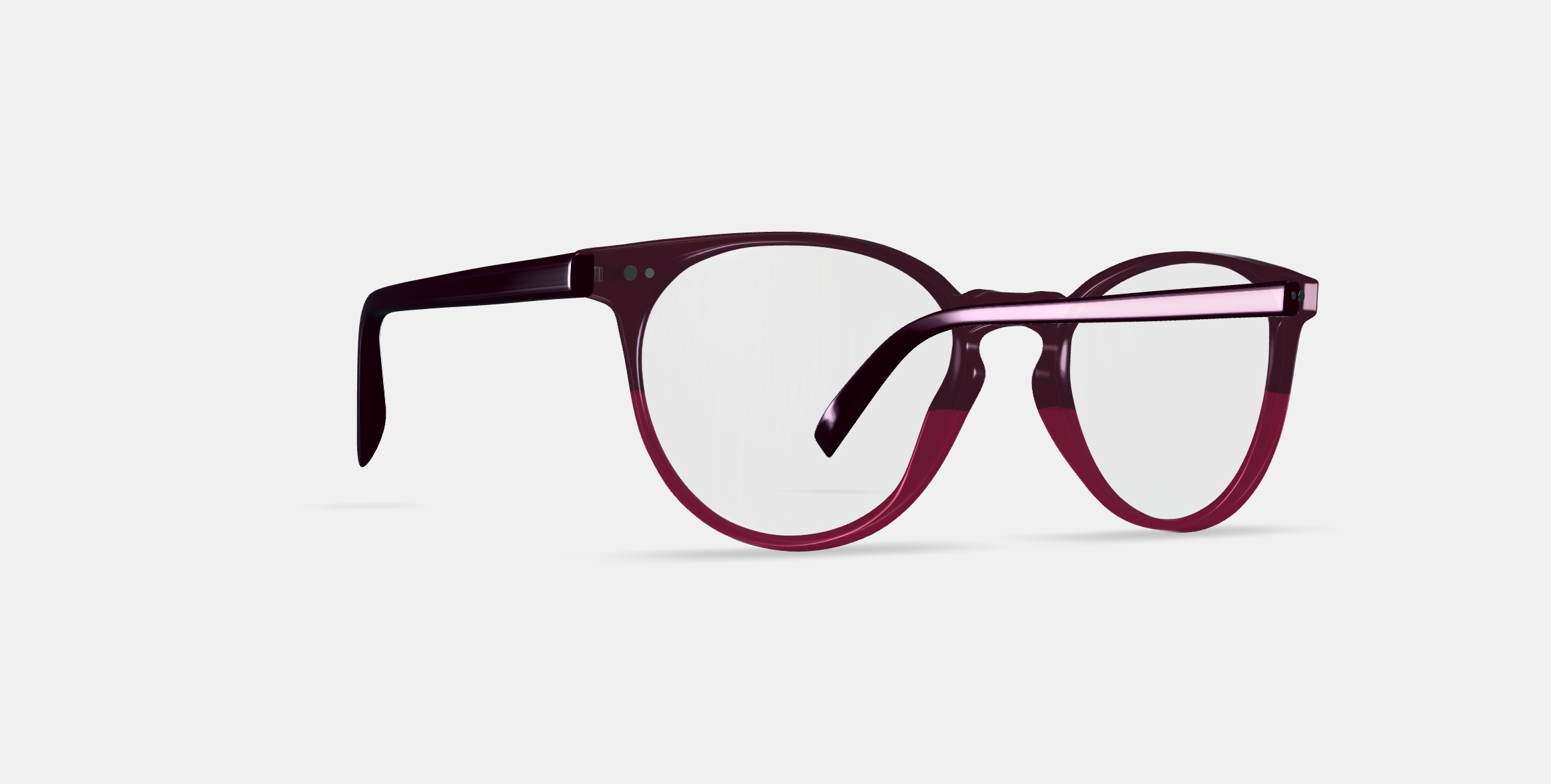 Blakeley Eyeglasses in Oxblood Fade 3D model_10