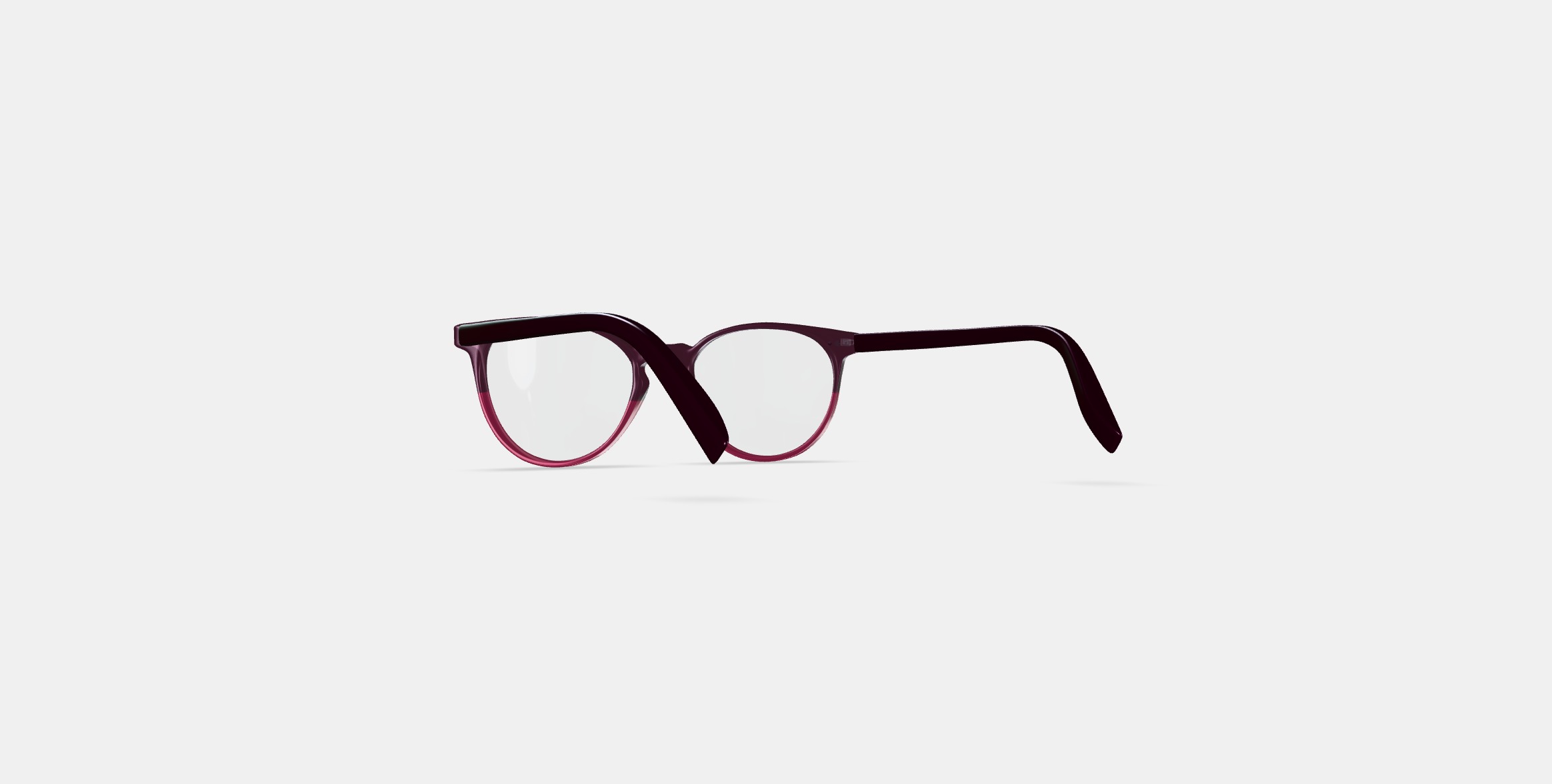 Blakeley Eyeglasses in Oxblood Fade 3D model_16