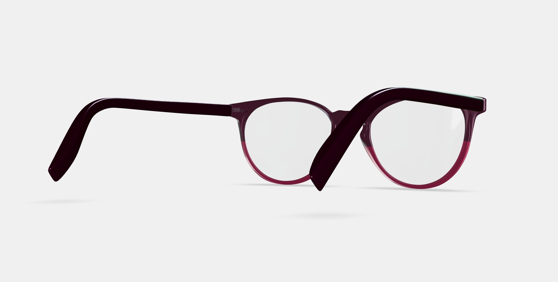 Blakeley Eyeglasses in Oxblood Fade 3D model_6