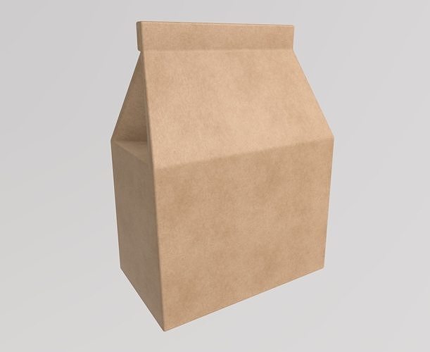 Stylized Low-Poly Fast Food Packaging Set Low-poly 3D model 2
