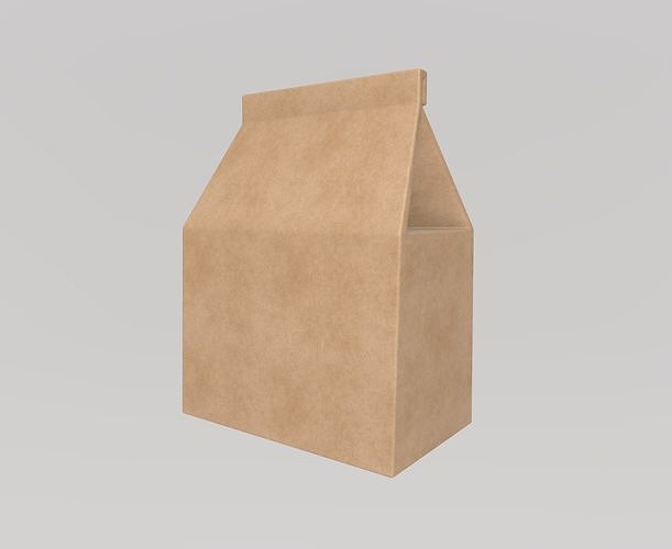 Stylized Low-Poly Fast Food Packaging Set Low-poly 3D model 3