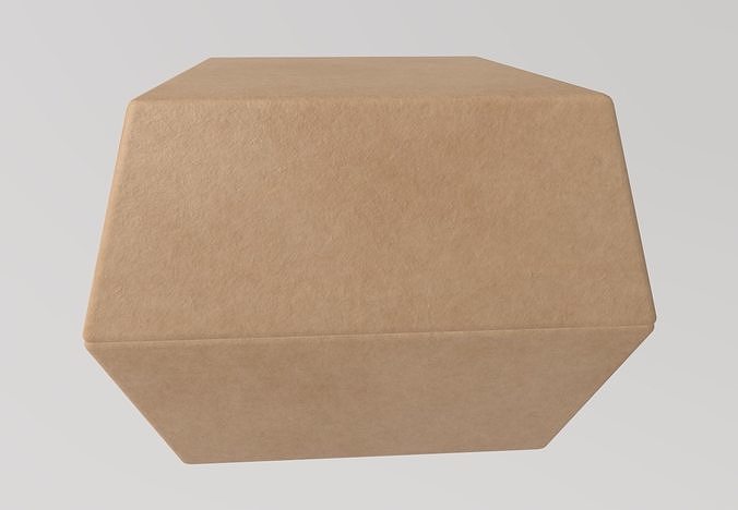 Stylized Low-Poly Fast Food Packaging Set Low-poly 3D model 7