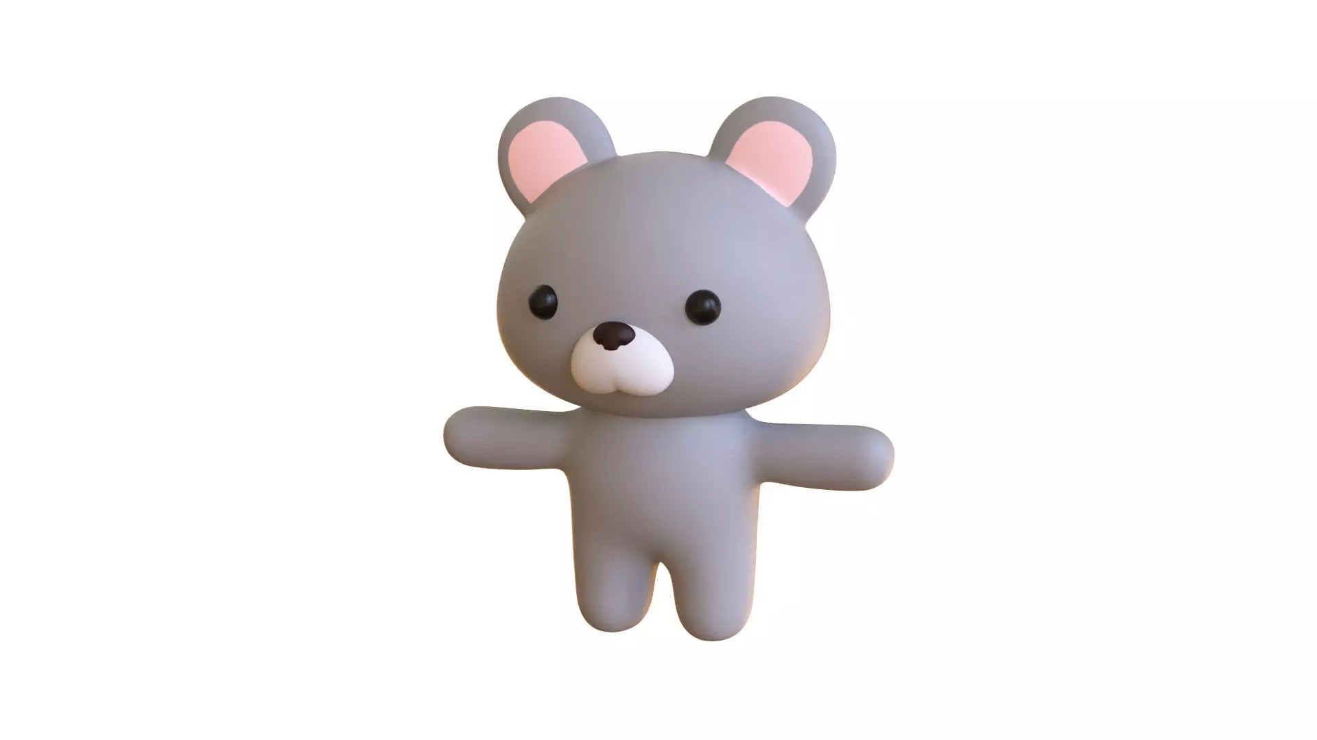 Character011 Chubby Rat Low-poly 3D model_0