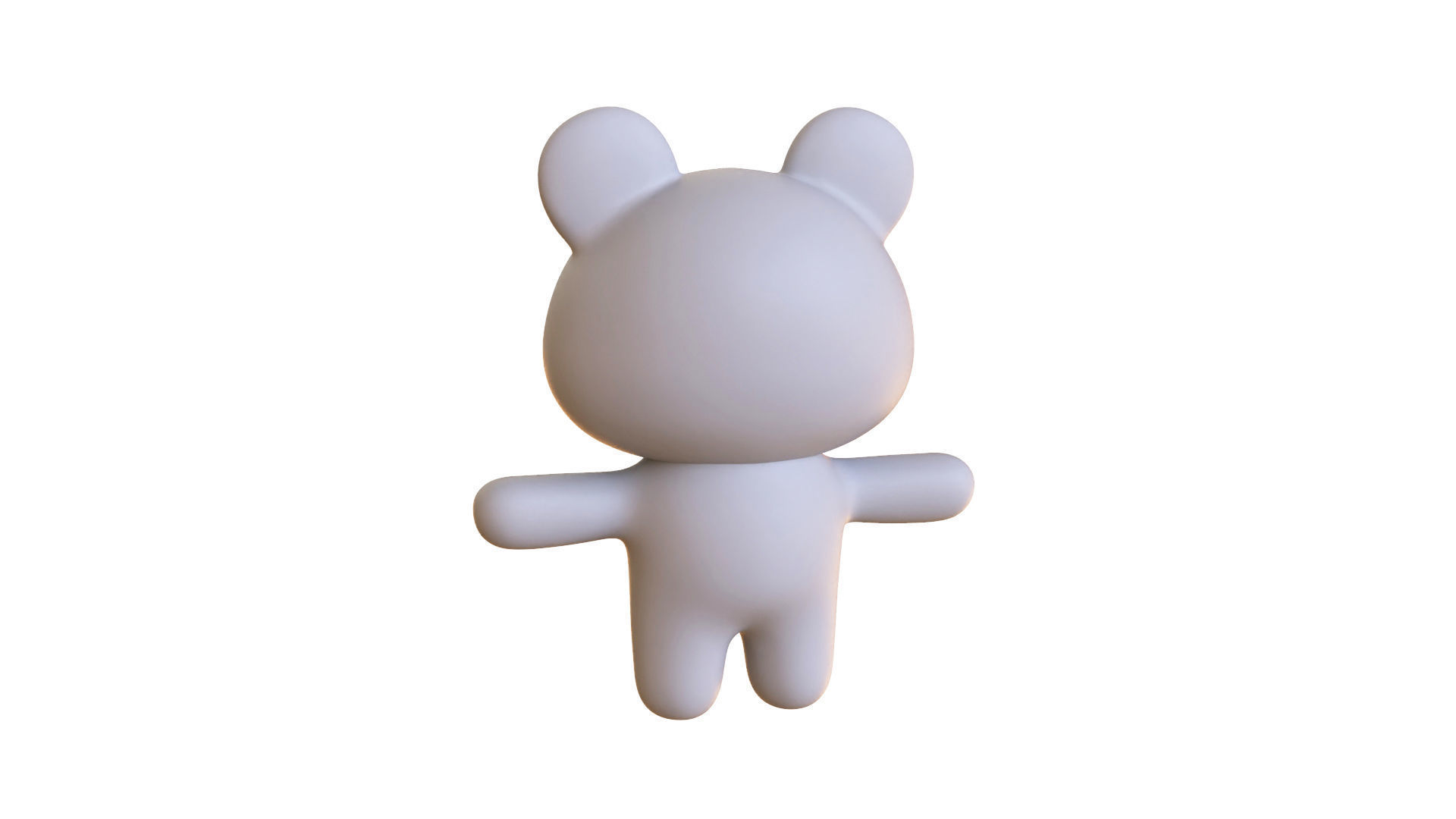 Character011 Chubby Rat Low-poly 3D model_13