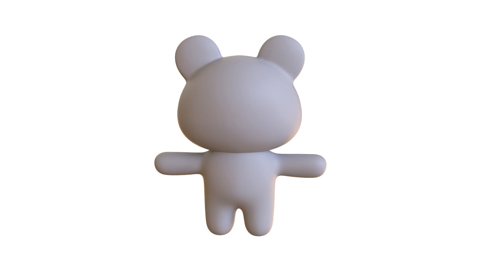 Character011 Chubby Rat Low-poly 3D model_7