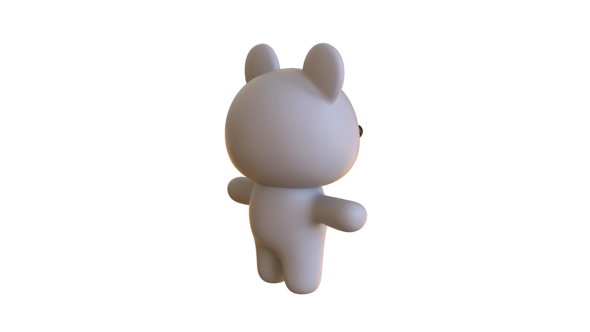 Character011 Chubby Rat Low-poly 3D model_15