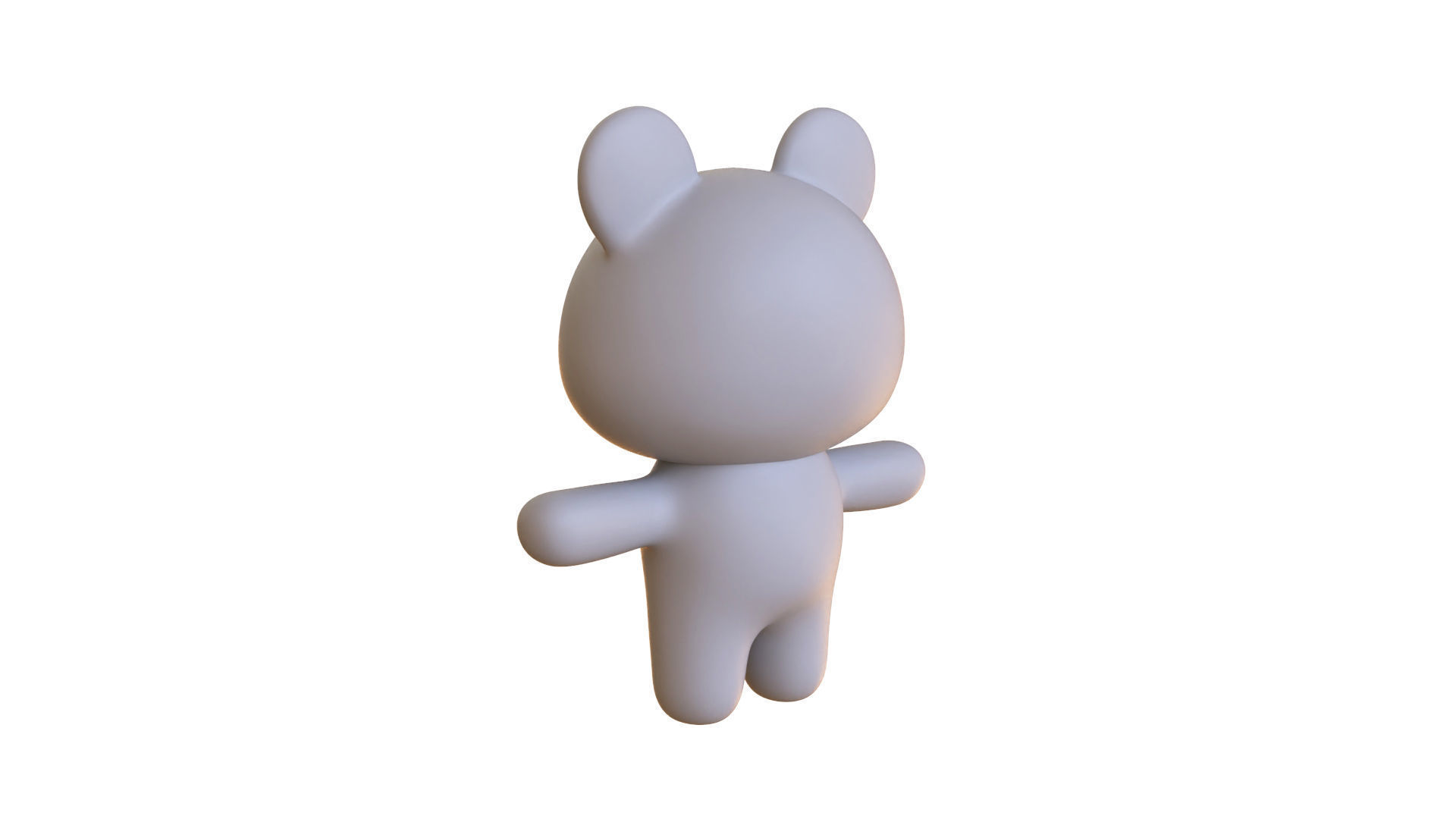 Character011 Chubby Rat Low-poly 3D model_12