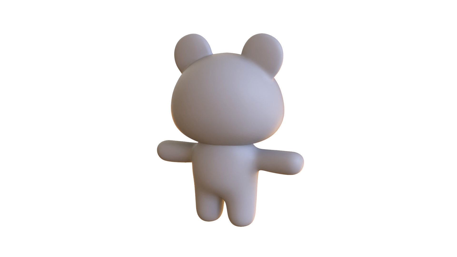 Character011 Chubby Rat Low-poly 3D model_14