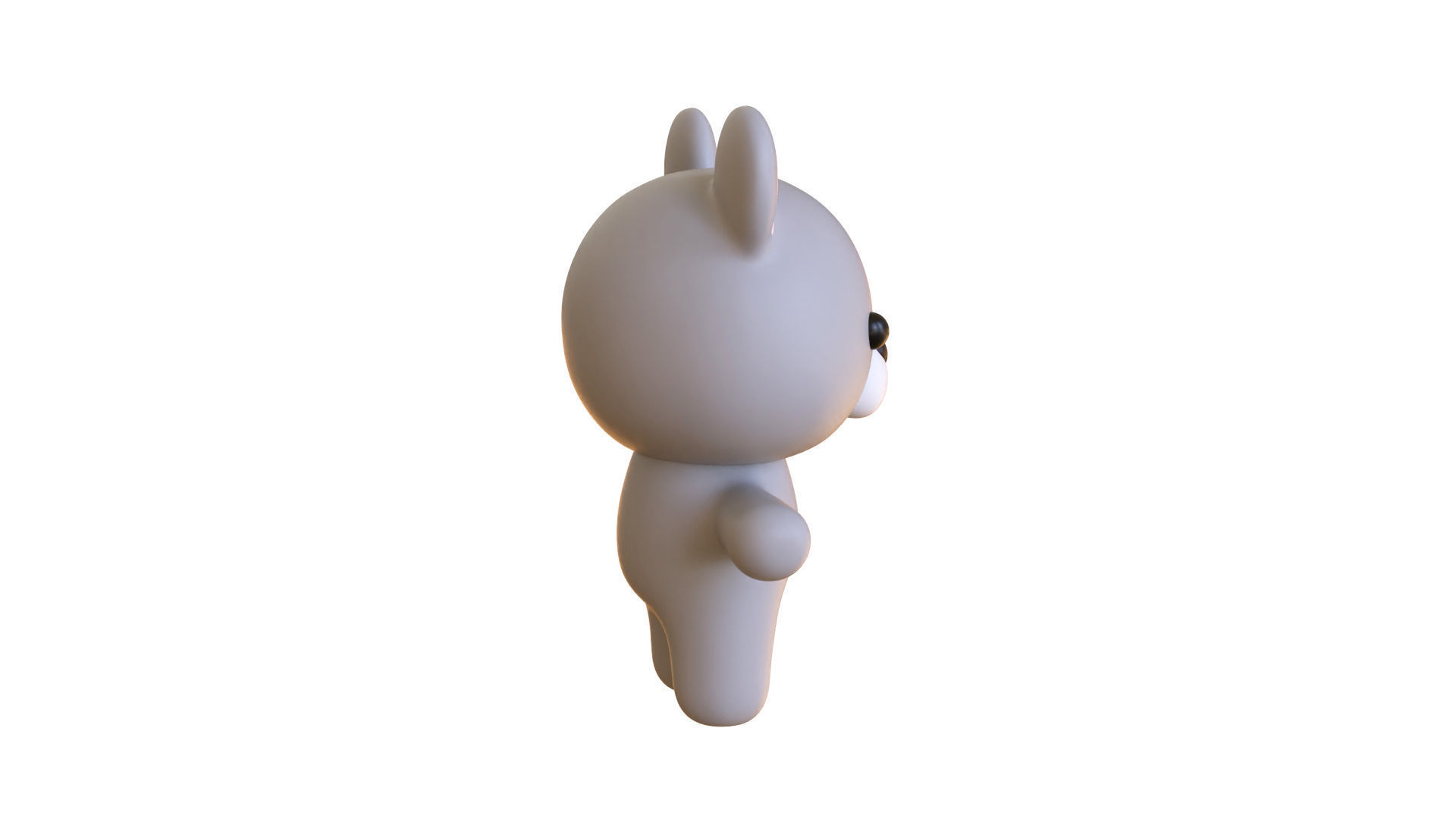 Character011 Chubby Rat Low-poly 3D model_16