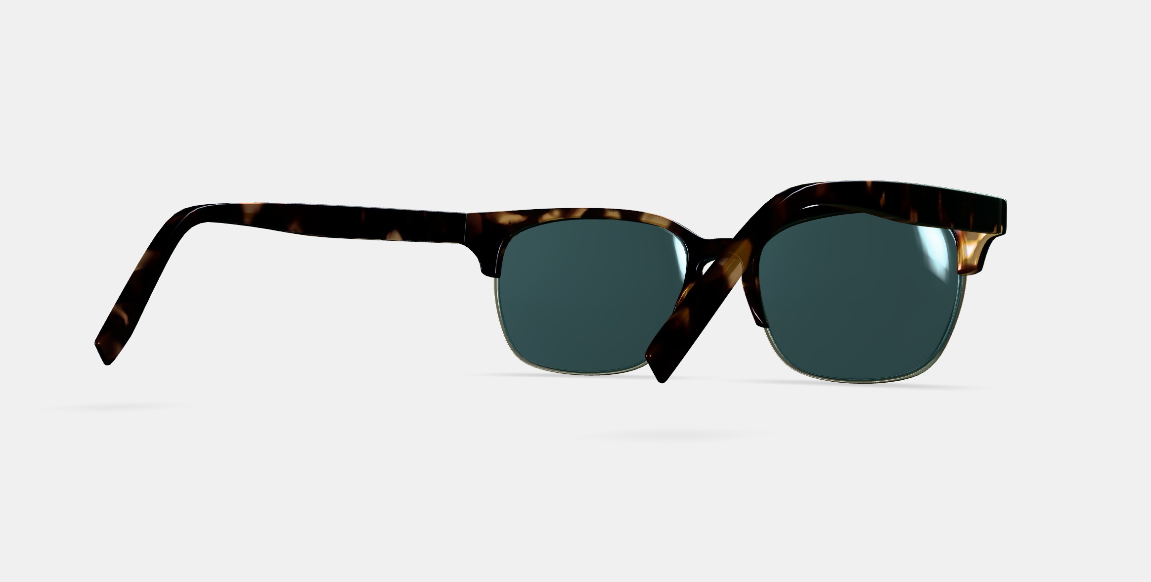 Ames Sunglasses in Whiskey Tortoise with Riesling 3D model_6