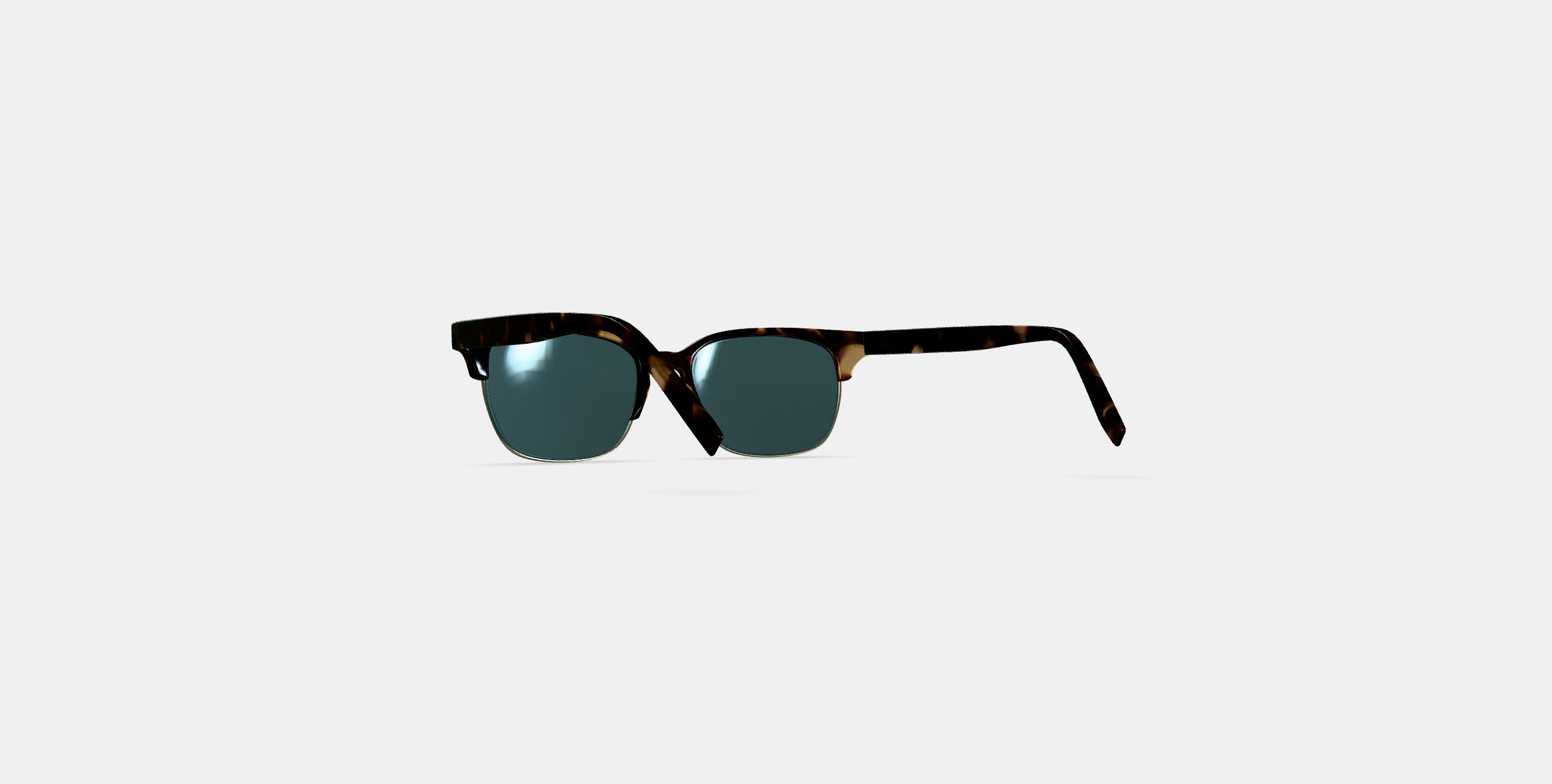 Ames Sunglasses in Whiskey Tortoise with Riesling 3D model_16