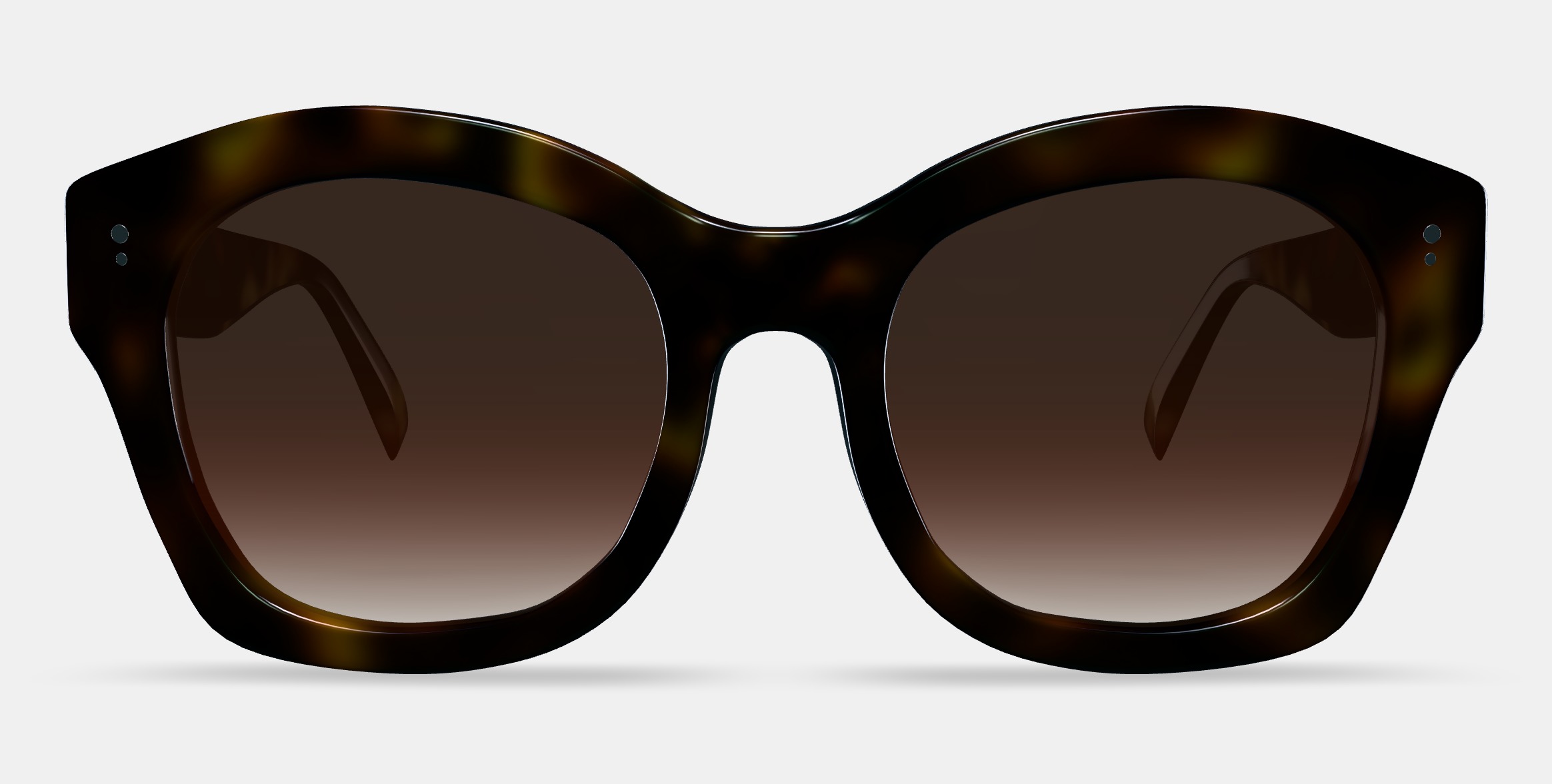 Gael Sunglasses in Cognac Tortoise 3D model_11